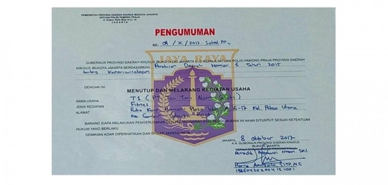 Izin Spa Kaum Homo di Harmoni Untuk Tempat Fitness