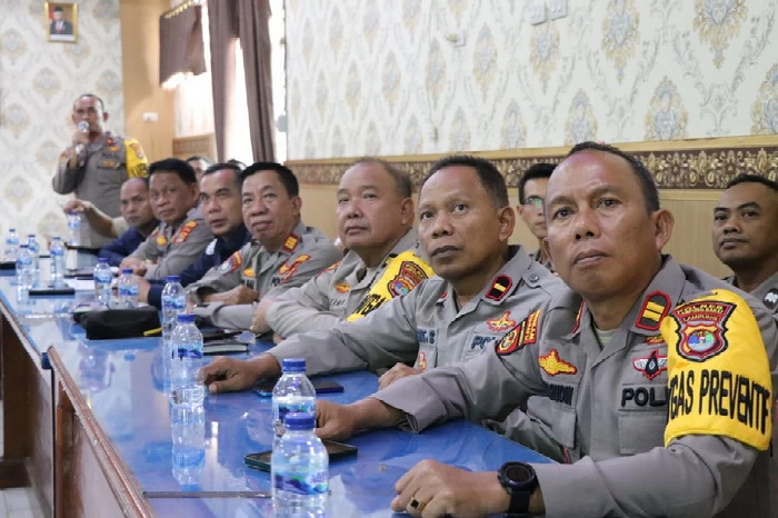 Kapolres Pimpin Rapat Persiapan Pengamanan Kunjungan Menteri Perdagangan RI