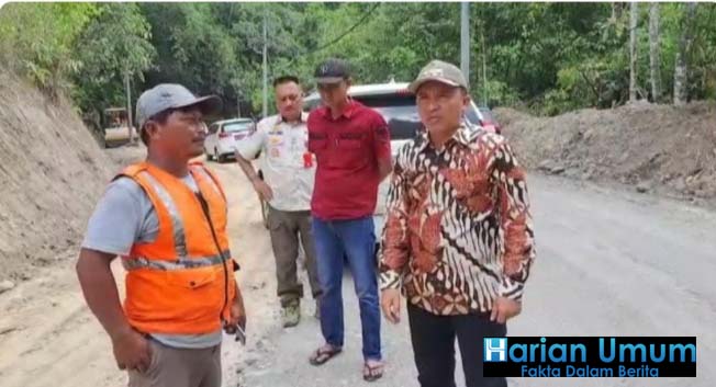 Farosil Meninjau Kelanjutan Pembangunan Jalan Suka Bumi - Suoh