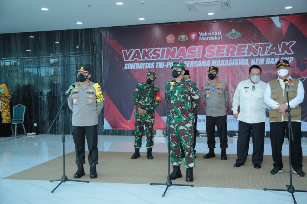 Kapolda Lampung Targetkan Vaksin di UIN Raden Intan Sebanyak 1500 Vaksin