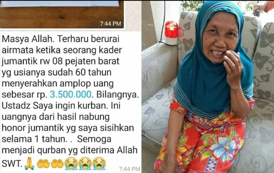 Terharu, Kader Jumantik Kumpulkan Honor Untuk Berqurban