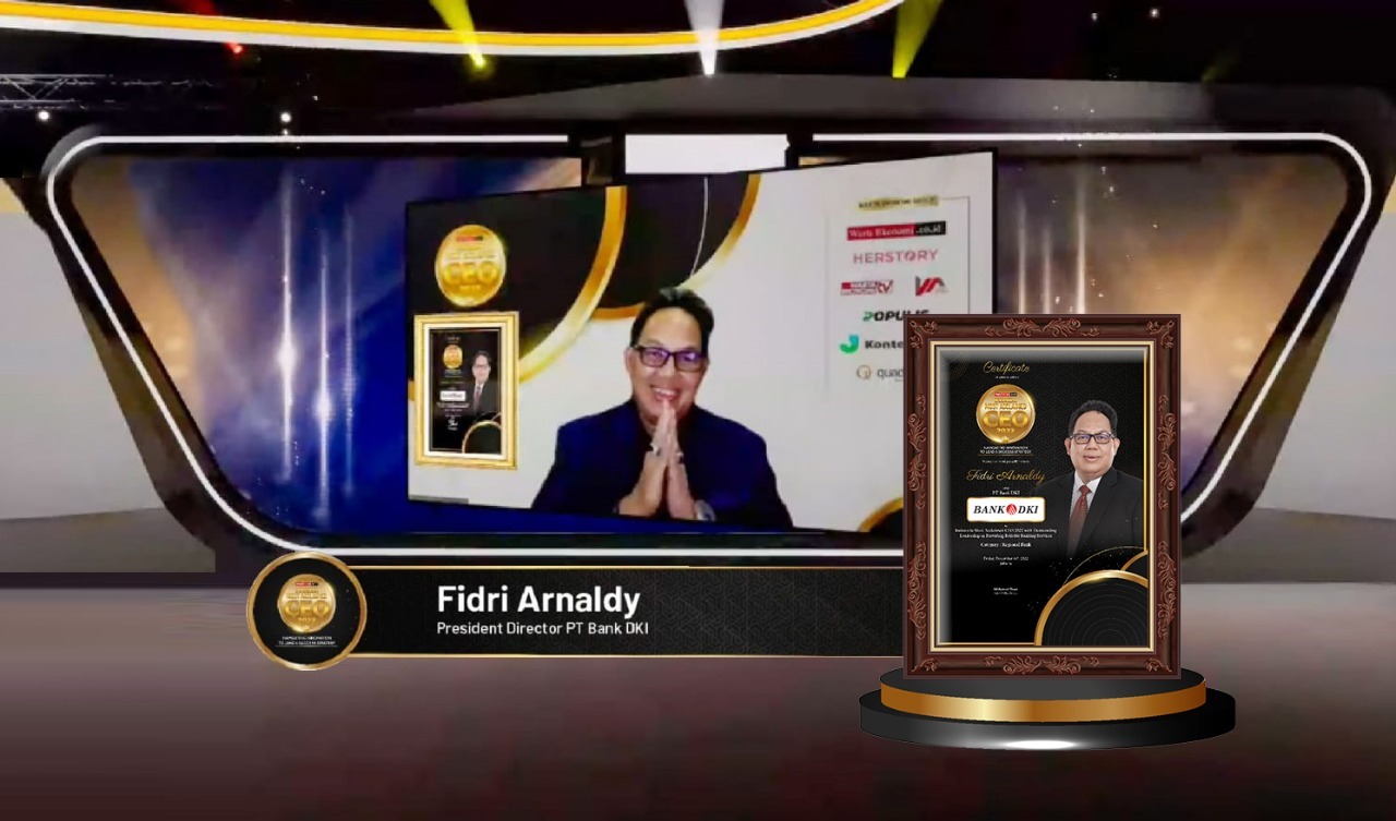 Kinerja Keuangan Positif, CEO Bank DKI Raih Indonesia Most Acclaimed CEO Awards 2022