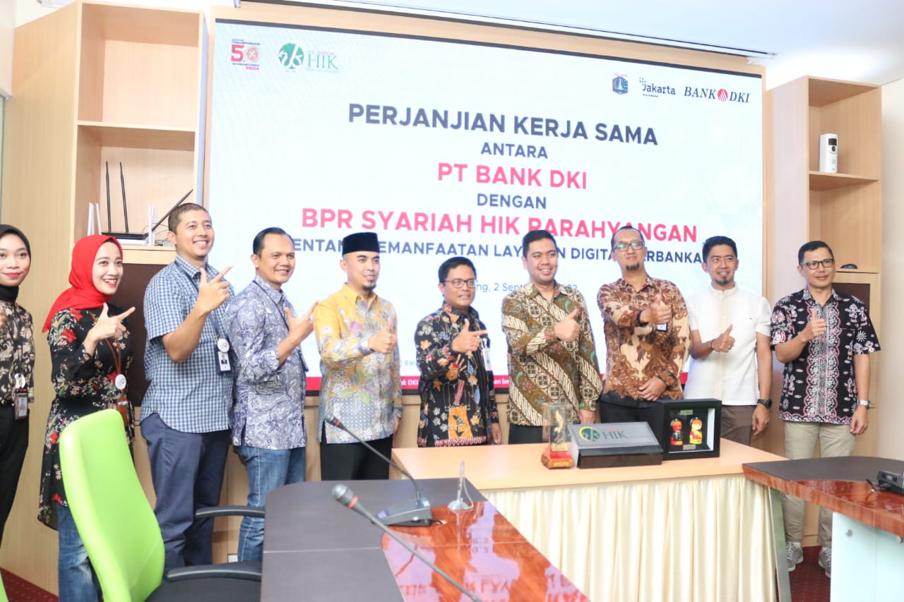 Perluas Layanan Perbankan Digital, Bank DKI Gandeng Kerjasama Dengan BPR Syariah HIK Parahyangan
