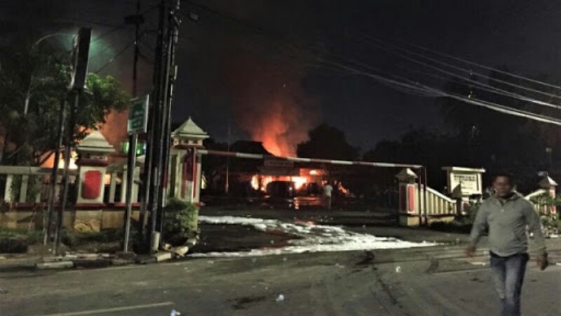 Pasca Diserang dan Dibakar Ratusan Massa, Polsek Ciracas Kondusif