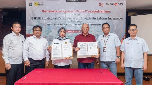 Bank DKI Gandeng Perumda Pasar Niaga Kerta Raharja, Beri Service Sarana Perbankan