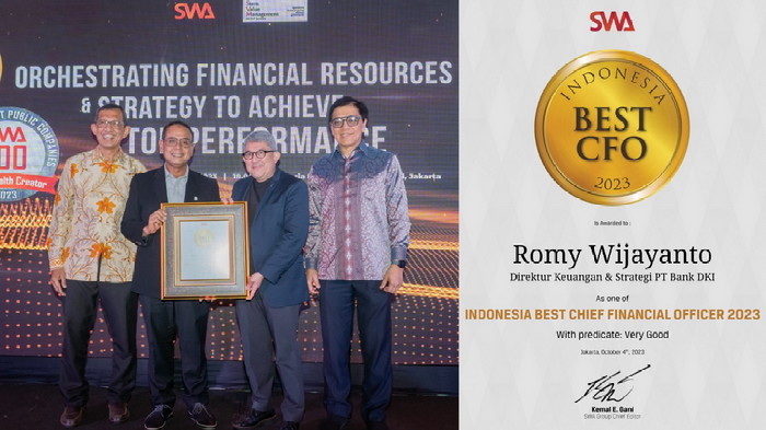 Romy Wijayanto, Direktur Keuangan dan Strategi Bank DKI Capai Indonesia Best CFO 2023