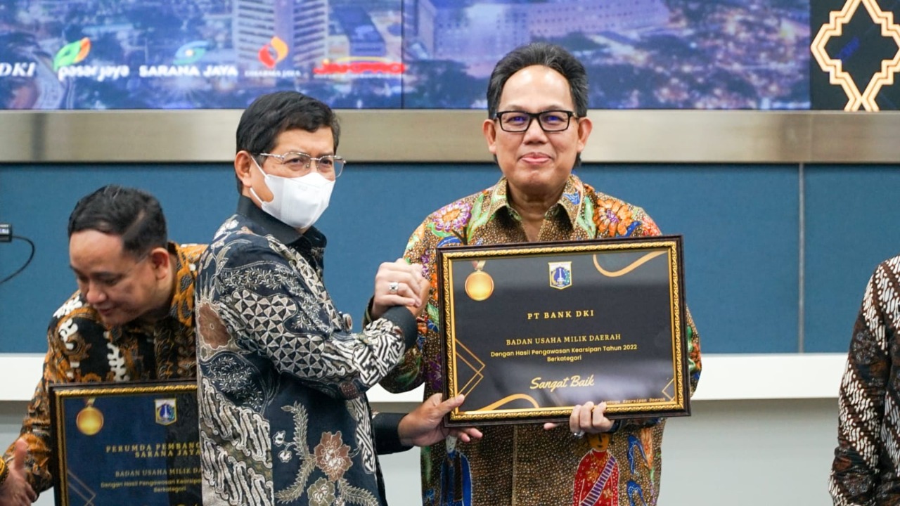 Bank DKI Raih Penghargaan Pengawasan Kearsipan Tahun 2022 dari Pemerintah Provinsi DKI Jakarta