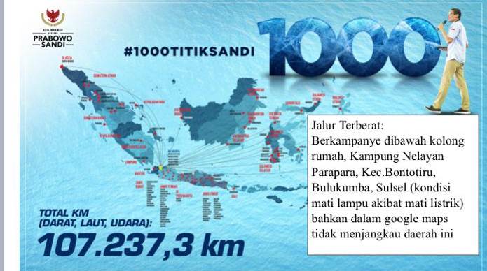 Sandiaga Sudah Lakukan Perjalanan 100.000 KM lebih dalam Kampanye Politiknya