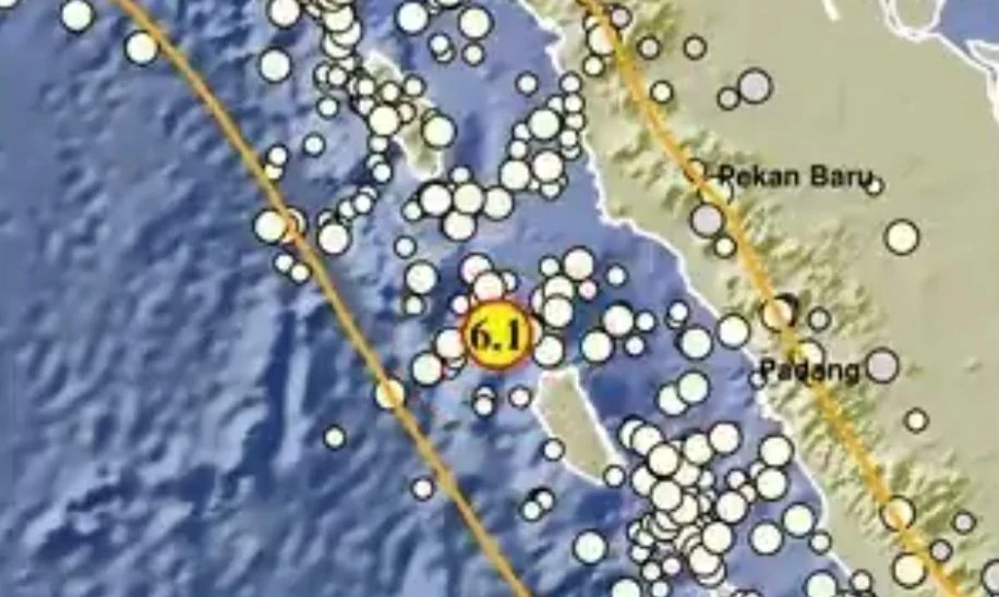 Nias Selatan Diguncang Gempa Magnitudo 6,1