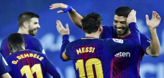 Gol Messi dan Suarez Selamatkan Barcelona