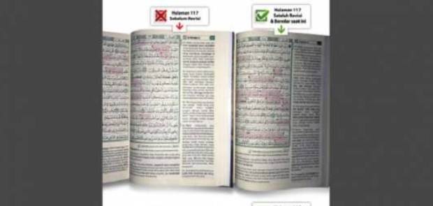 Salah Tempatkan Al Maidah, Ribuan Mushaf Al Quran Dimusnahkan