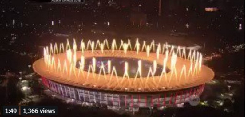 Pembukaan Asian Games XVIII Spektakuler!