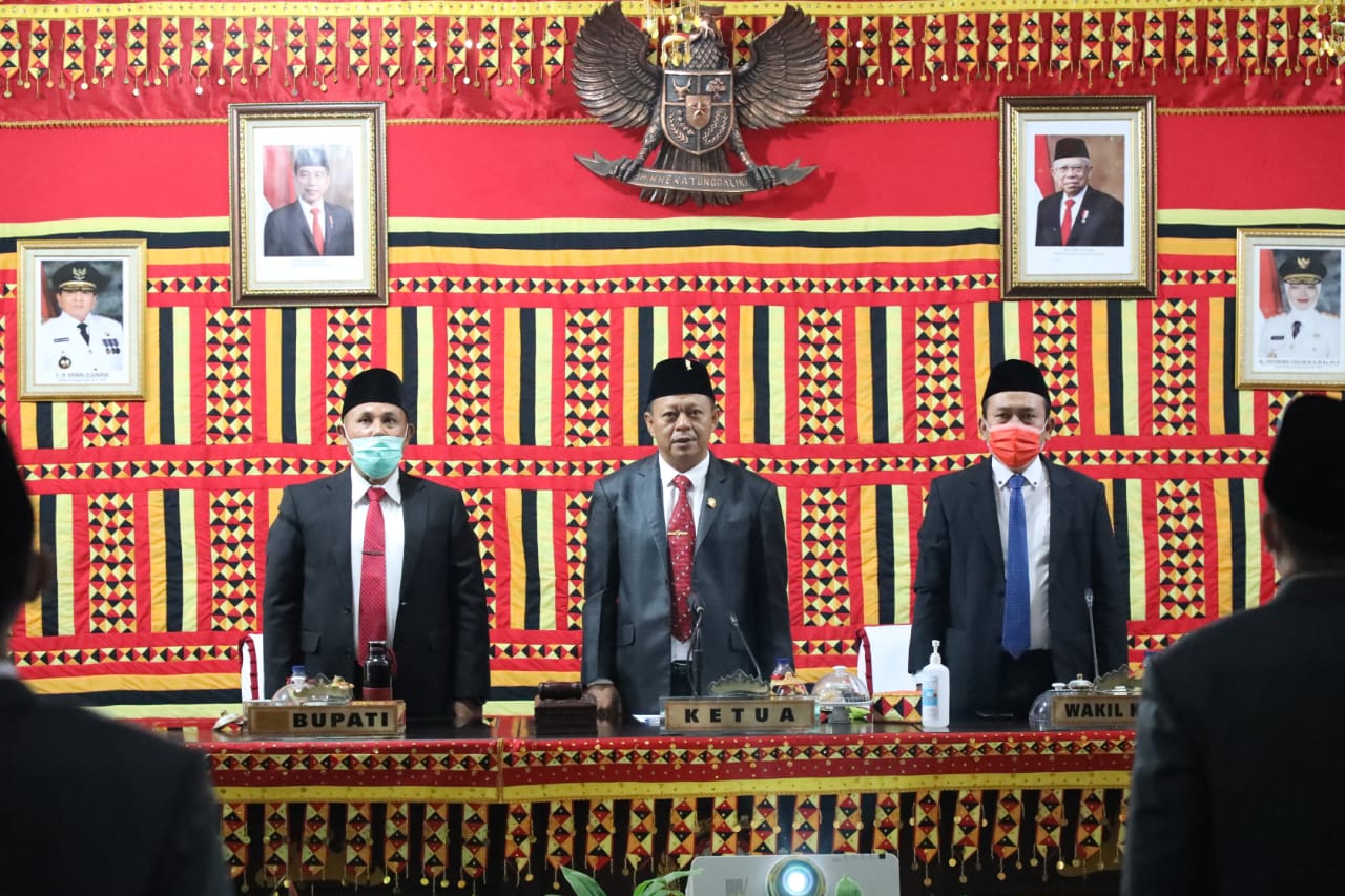 Bupati Lampung Selatan dan Forkopimda Dengarkan Pidato Kenegaraan Presiden Jokowi