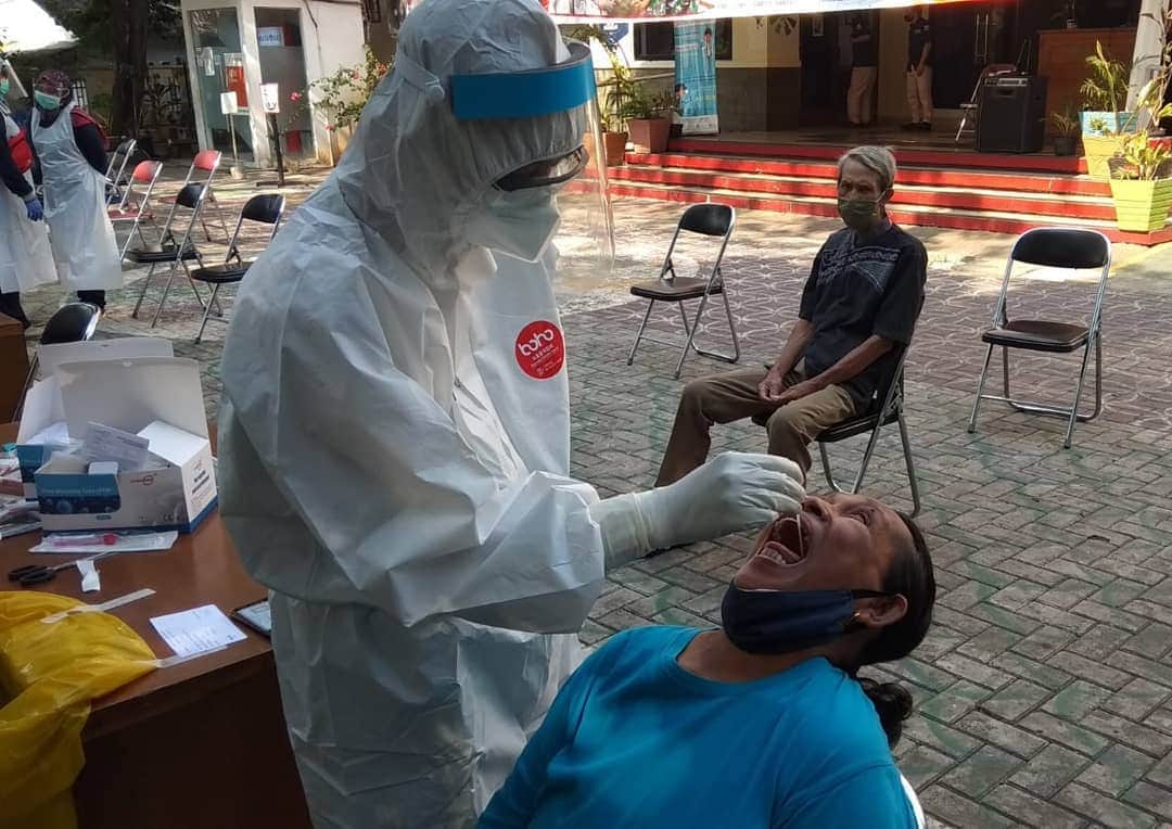 Pedagang Hewan Qurban Jalani Swab Test