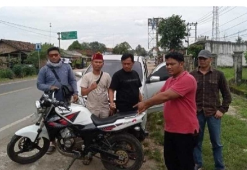 Satu Bulan Raib, Motor Milik Warga Suka Menanti Ahir Nya Di Temukan Oleh Polisi