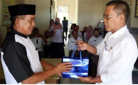 Halalbihalal Dinas Kominfo Lampung Selatan Diwarnai Pelepasan Kabid Statistik
