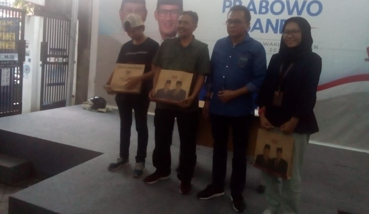 Seknas Prabowo-Sandi Umumkan Pemenang Lomba Foto Kampanye Akbar