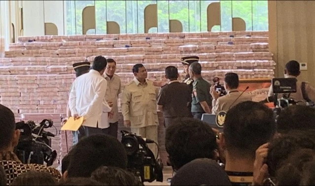 Prabowo Saksikan Penyerahan Uang Rp 13,2 Triliun ke Negara dari Kasus Korupsi Ekspor CPO