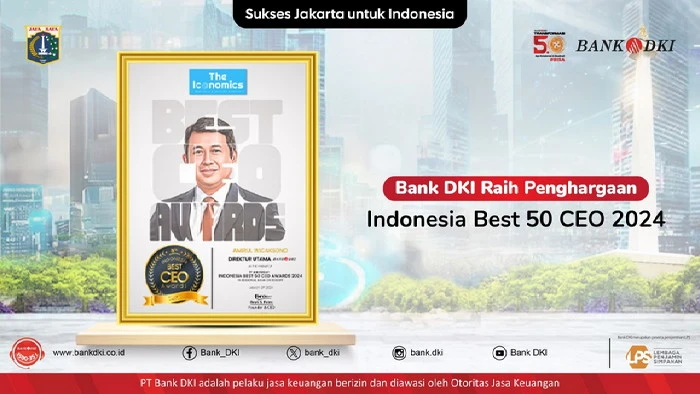 Bank DKI Capai Penghargaan Indonesia Best 50 CEO 2024