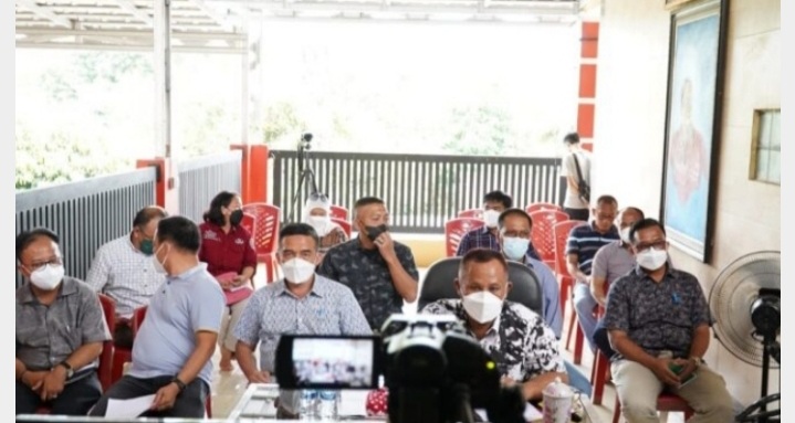 H. Nanang Ermanto Ikuti Rakortas Perkembangan Kasus Covid-19 & Evaluasi PPKM