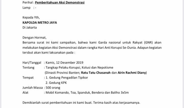 Terlibat TPPU Wawan, GNR: Tangkap Ratu Tatu dan Airin Rachmi
