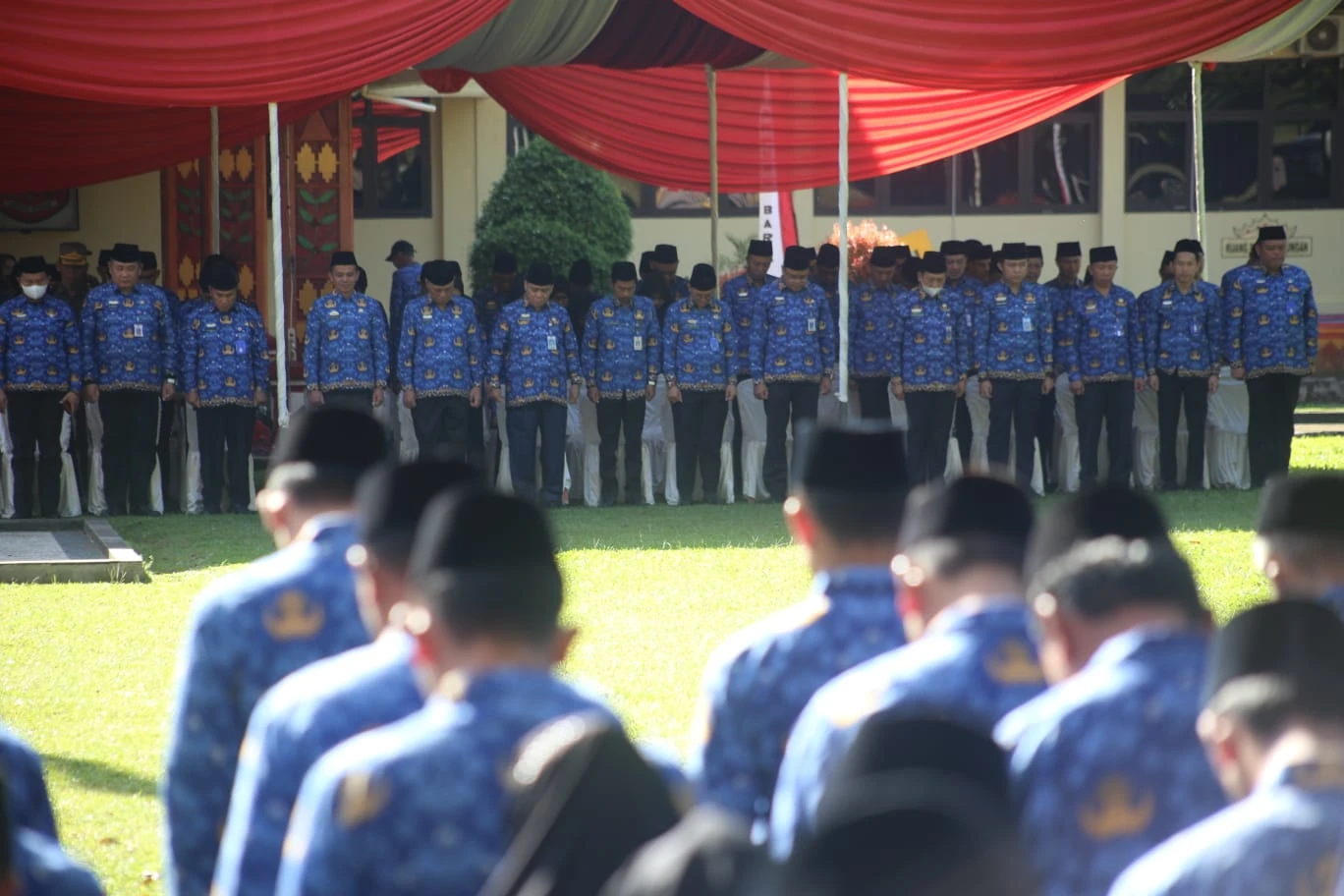 Pemkab Lambar Menggelar Upacara HUT Provinsi Lampung Yang Ke 60 Selasa 19 Maret 2024