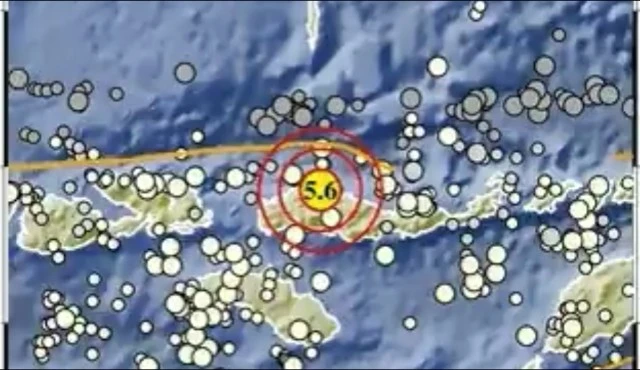 Kamis Pagi, NTT Diguncang Gempa Bermagnitudo 5,6
