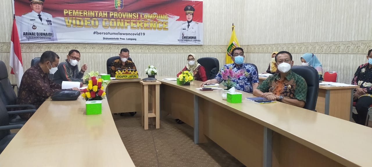 Rapat Koordinasi Percepatan Penegasan Batas Daerah Bersama Menteri Dalam Negeri secara virtual