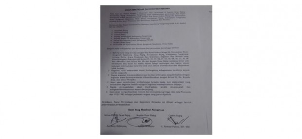 Isi Surat Edaran Perumahan Bumi Anugerah Sejahtera Yang Diprotes