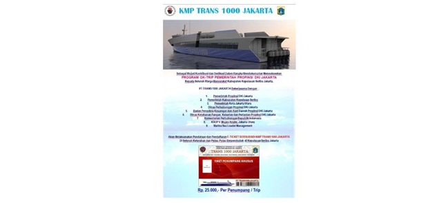 Tarif Kapal Trans 1000 Turun Jadi Rp 25.000, Aroma Monopoli Makin Kuat