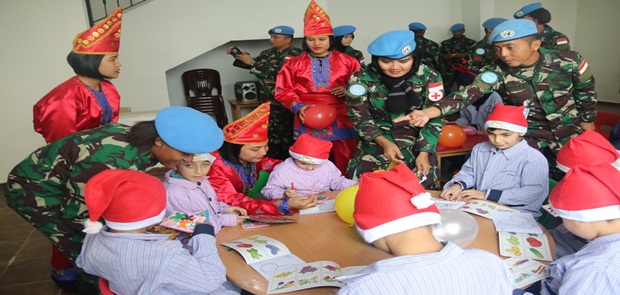 Cimic Satgas Indobatt kunjungi Sekolah Al-Farah di Lebanon