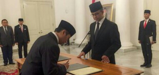 Anies Lantik Kepala UPT Program Rumah DP 0 Rupiah